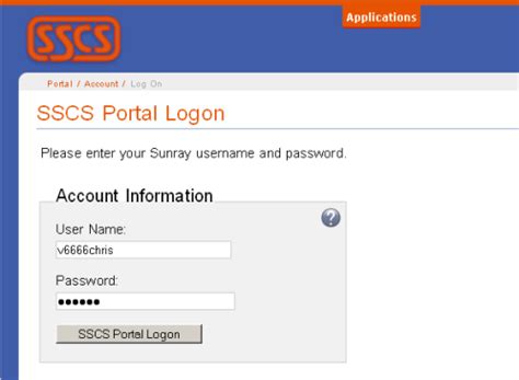 sscs portal login.
